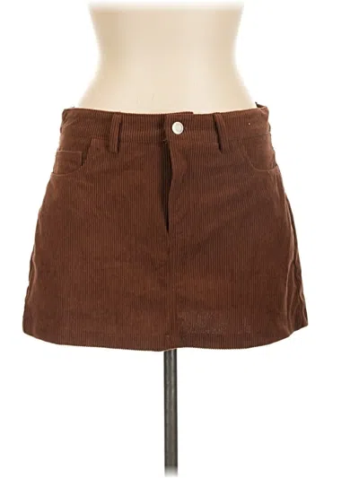Pre-owned Assorted Brands Casual Skirt In Brown