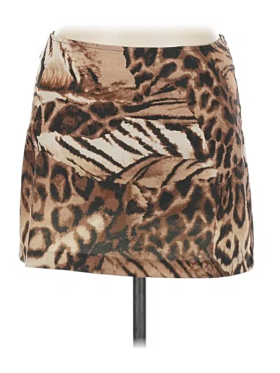 Pre-owned Assorted Brands Casual Skirt In Brown