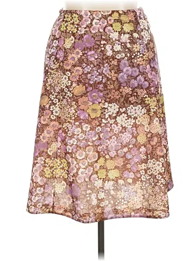 Pre-owned Assorted Brands Casual Skirt In Brown