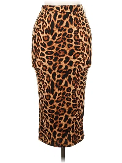 Pre-owned Assorted Brands Casual Skirt In Brown