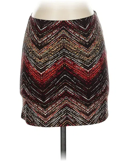 Pre-owned Assorted Brands Casual Skirt In Burgundy