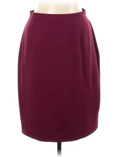 Pre-owned Assorted Brands Casual Skirt In Burgundy
