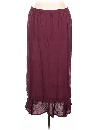 Assorted Brands Casual Skirt In Burgundy