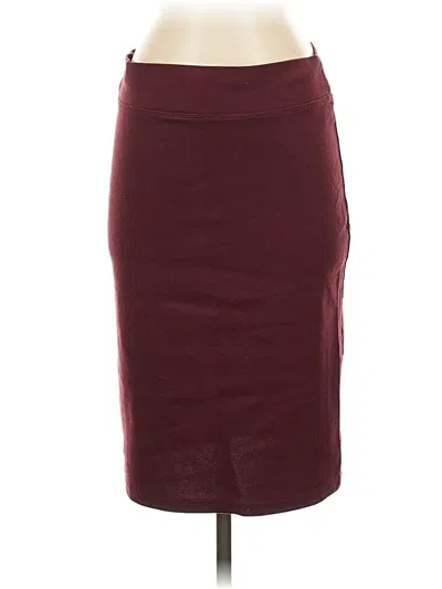 Pre-owned Assorted Brands Casual Skirt In Burgundy