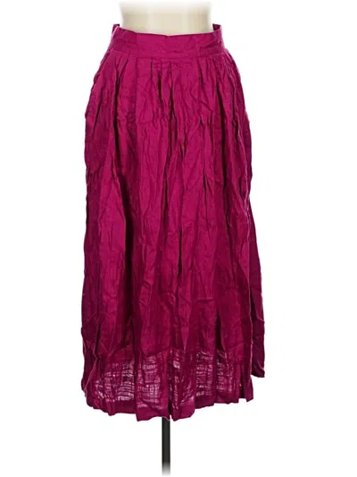 Pre-owned Assorted Brands Casual Skirt In Burgundy
