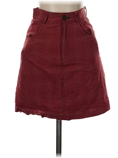 Pre-owned Assorted Brands Casual Skirt In Burgundy