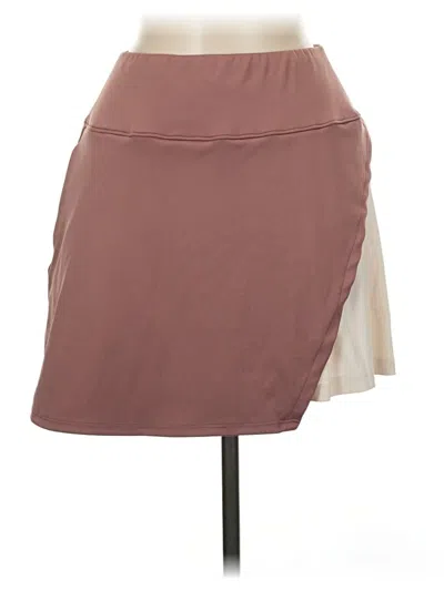 Pre-owned Assorted Brands Casual Skirt In Burgundy