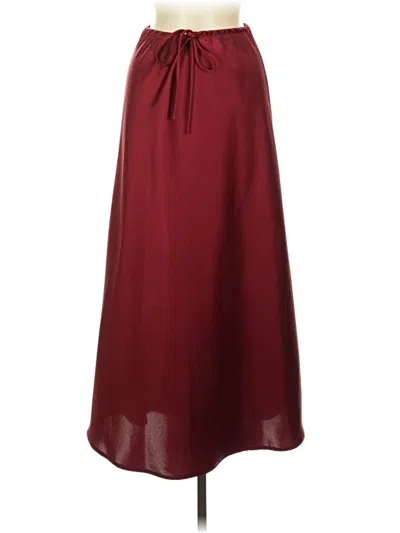 Pre-owned Assorted Brands Casual Skirt In Burgundy