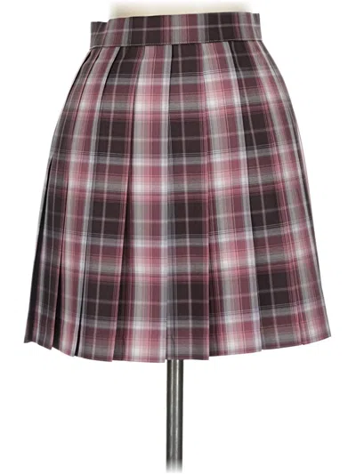Pre-owned Assorted Brands Casual Skirt In Burgundy