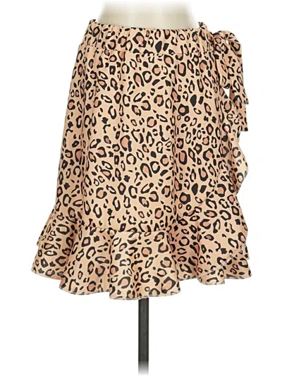 Pre-owned Assorted Brands Casual Skirt In Gold