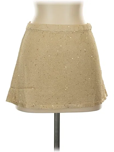 Pre-owned Assorted Brands Casual Skirt In Gold