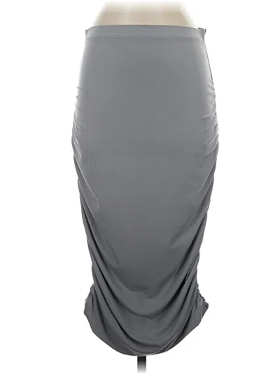 Pre-owned Assorted Brands Casual Skirt In Gray