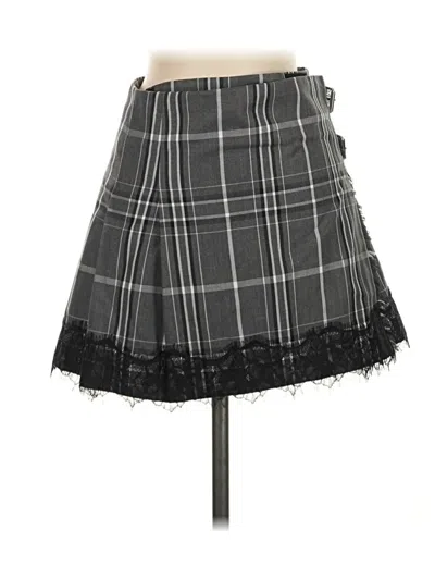 Pre-owned Assorted Brands Casual Skirt In Gray