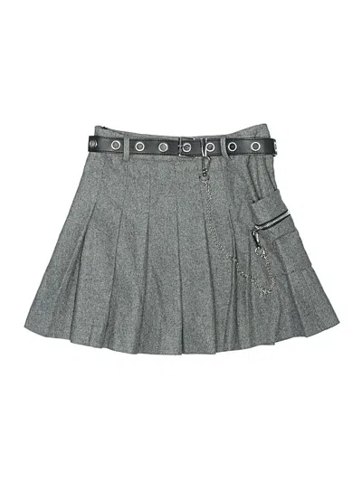 Pre-owned Assorted Brands Casual Skirt In Gray