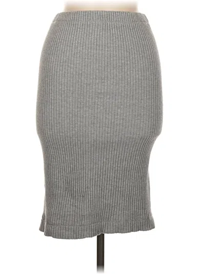 Pre-owned Assorted Brands Casual Skirt In Gray