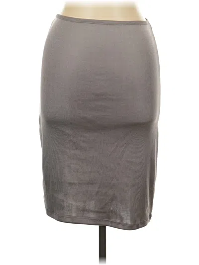 Pre-owned Assorted Brands Casual Skirt In Gray