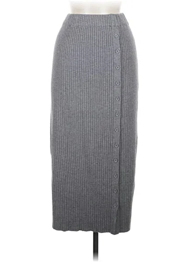 Pre-owned Assorted Brands Casual Skirt In Gray