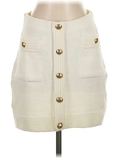 Pre-owned Assorted Brands Casual Skirt In Ivory