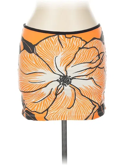 Pre-owned Assorted Brands Casual Skirt In Orange
