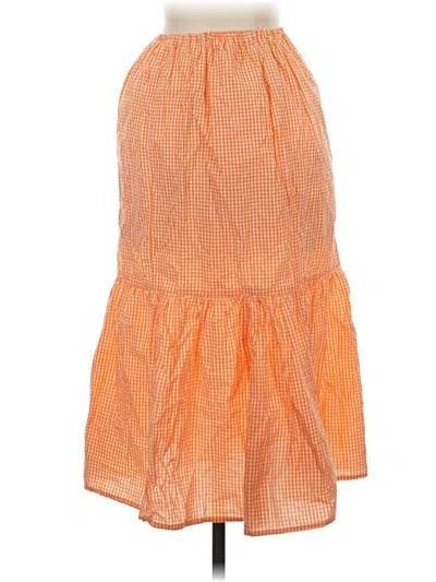 Pre-owned Assorted Brands Casual Skirt In Orange