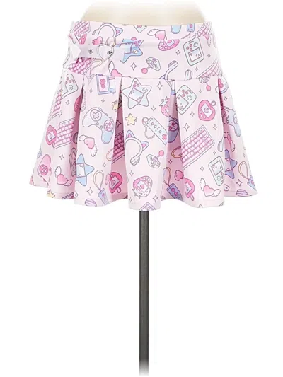 Pre-owned Assorted Brands Casual Skirt In Pink