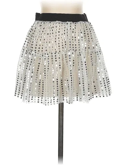 Pre-owned Assorted Brands Casual Skirt In Silver
