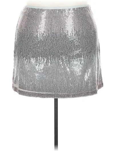 Pre-owned Assorted Brands Casual Skirt In Silver