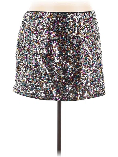 Pre-owned Assorted Brands Casual Skirt In Silver