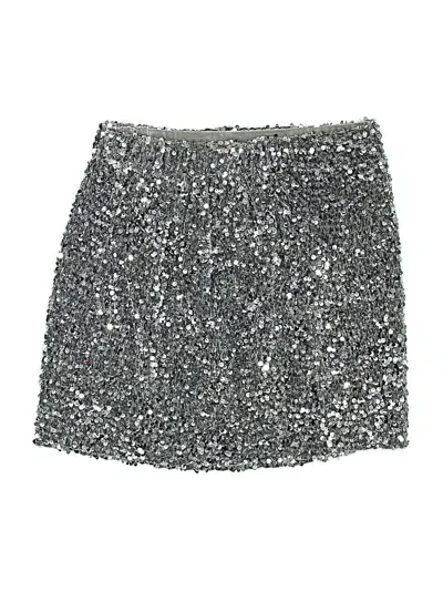 Pre-owned Assorted Brands Casual Skirt In Silver