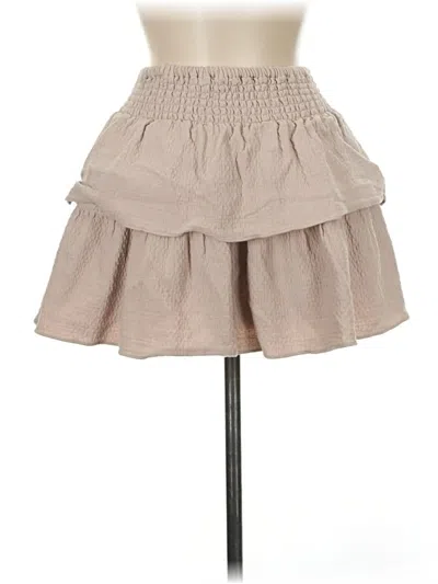 Pre-owned Assorted Brands Casual Skirt In Tan