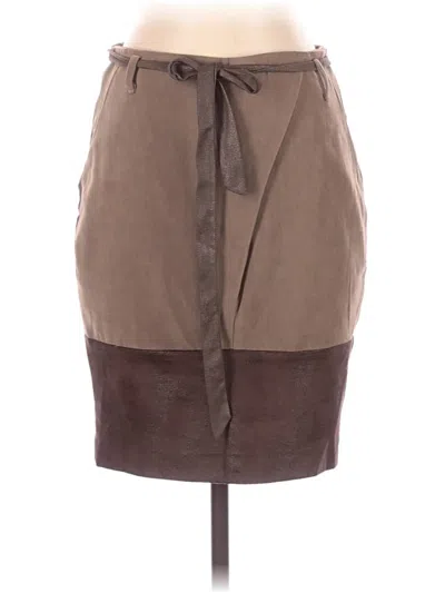 Pre-owned Assorted Brands Casual Skirt In Tan