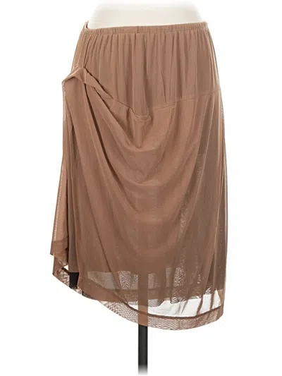 Pre-owned Assorted Brands Casual Skirt In Tan