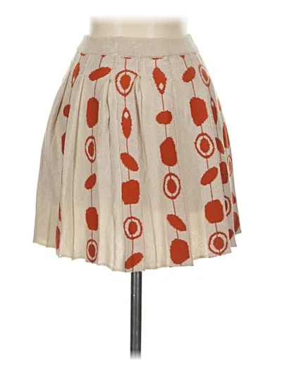 Pre-owned Assorted Brands Casual Skirt In Tan