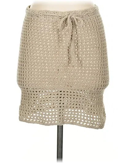 Pre-owned Assorted Brands Casual Skirt In Tan