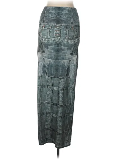 Pre-owned Assorted Brands Casual Skirt In Teal