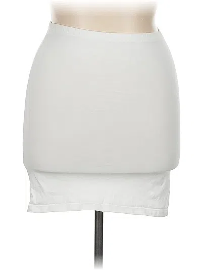 Pre-owned Assorted Brands Casual Skirt In White
