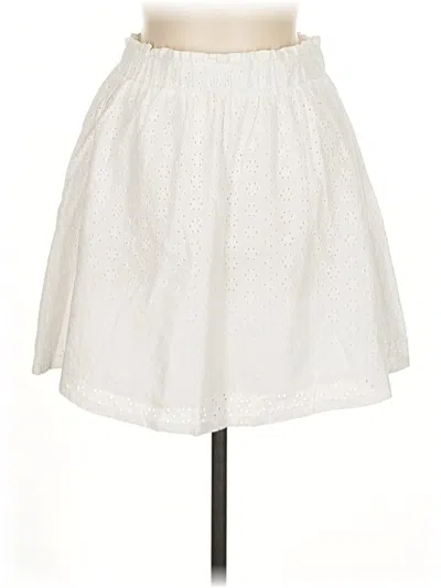 Pre-owned Assorted Brands Casual Skirt In White