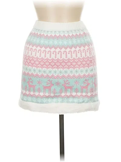 Pre-owned Assorted Brands Casual Skirt In White