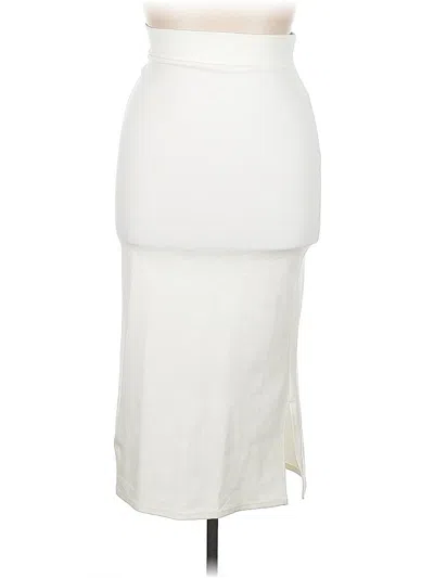 Pre-owned Assorted Brands Casual Skirt In White