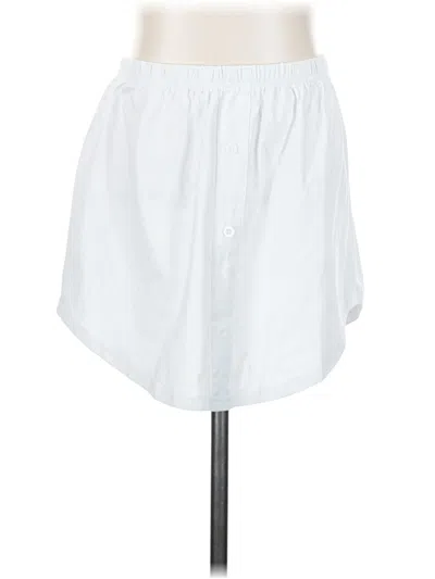 Pre-owned Assorted Brands Casual Skirt In White