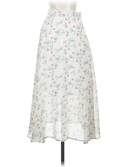 Pre-owned Assorted Brands Casual Skirt In White