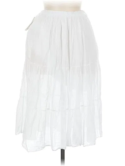 Pre-owned Assorted Brands Casual Skirt In White