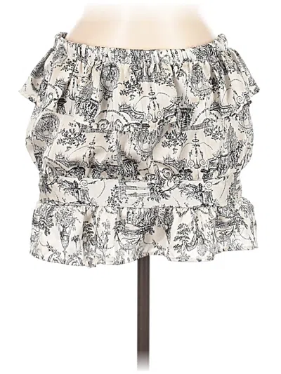 Pre-owned Assorted Brands Casual Skirt In White