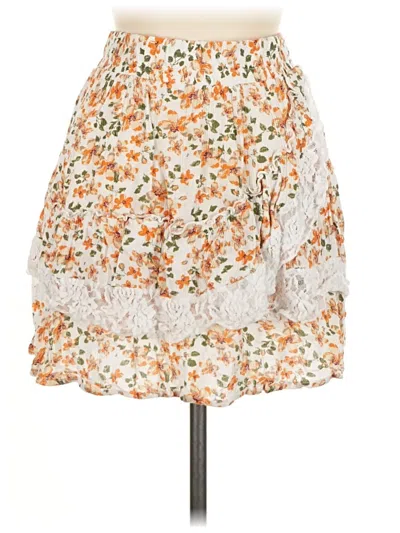 Pre-owned Assorted Brands Casual Skirt In White