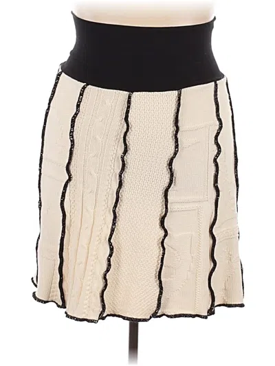 Pre-owned Assorted Brands Casual Skirt In White