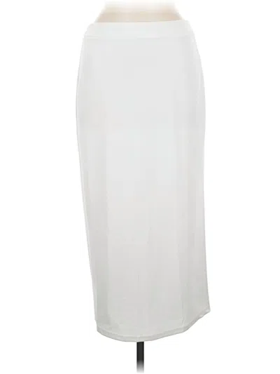 Pre-owned Assorted Brands Casual Skirt In White