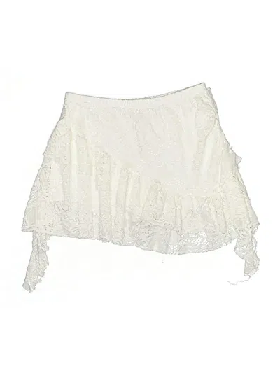 Pre-owned Assorted Brands Casual Skirt In White