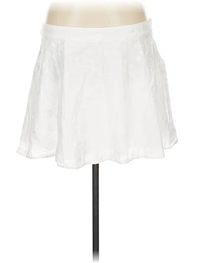 Pre-owned Assorted Brands Casual Skirt In White