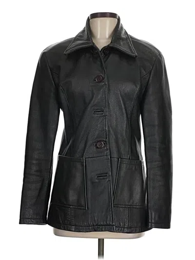 Pre-owned Assorted Brands Coat In Black