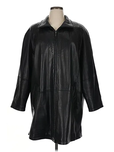 Pre-owned Assorted Brands Coat In Black